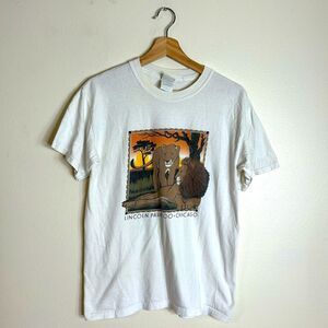 Vintage gildan heavy weight cotton Lincoln‎ park zoo Chicago T-shirt size medium